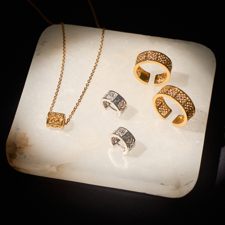 Peranakan Relic - Lattices Ring in Gold