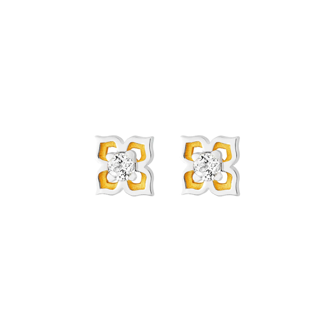 Peranakan Earrings with White Topaz (RH)