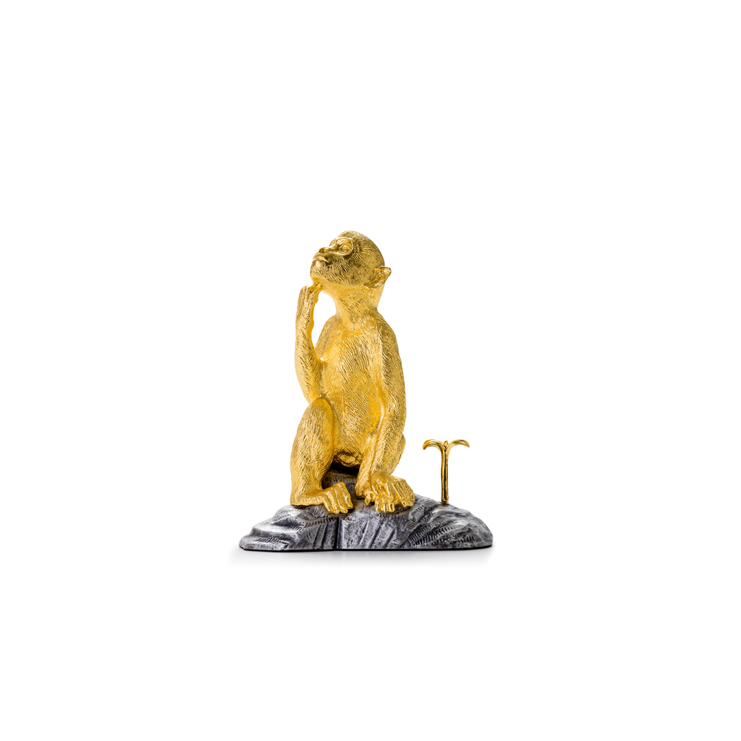 Optimism Monkey with Pewter Base - - RISIS
