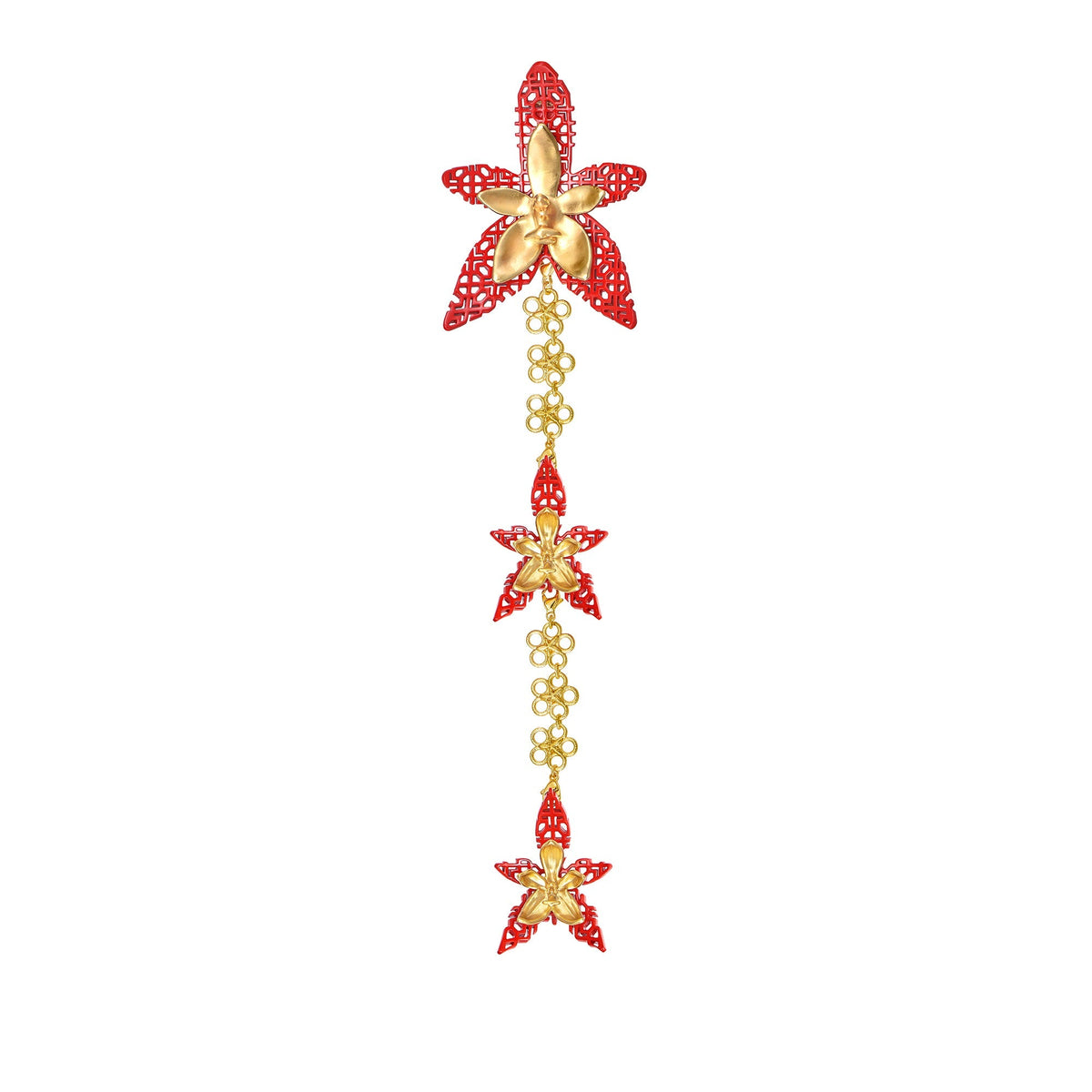 RISIS X TRIOLOGIE Iconic Phalaenopsis Orchid Kerongsang Brooch