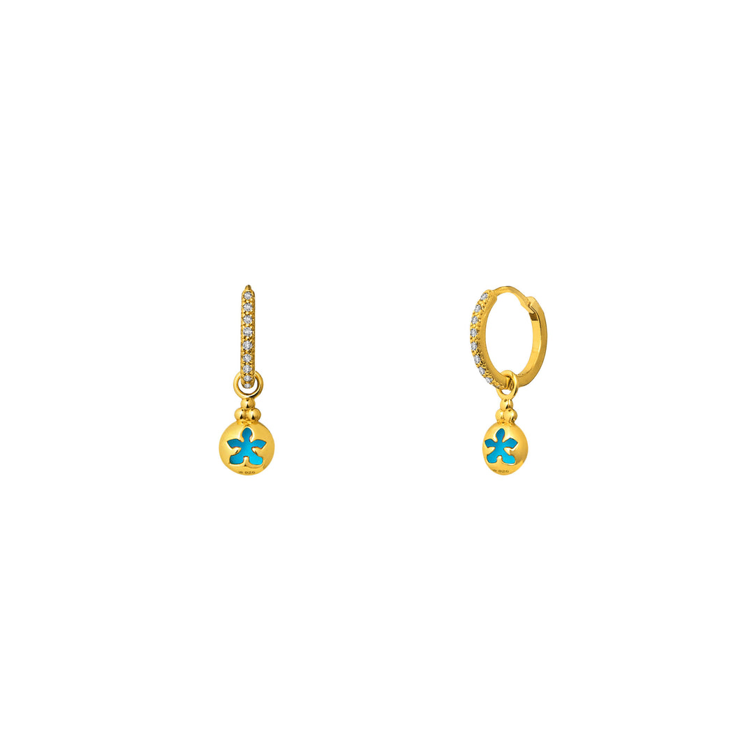 You’re a Gem Earrings In Gold with Turquoise (December)