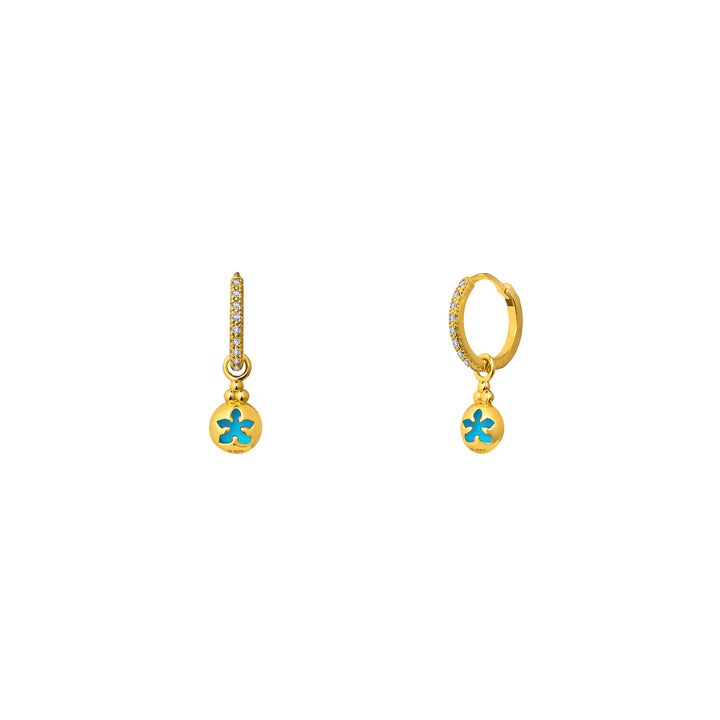 You’re a Gem Earrings In Gold with Turquoise (December)