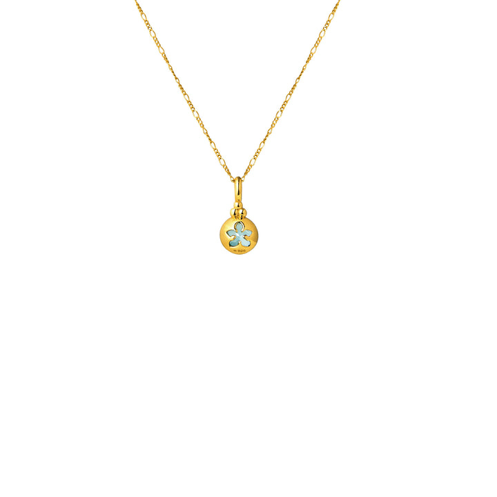 You’re a Gem Necklace In Gold with Aquamarine (March)