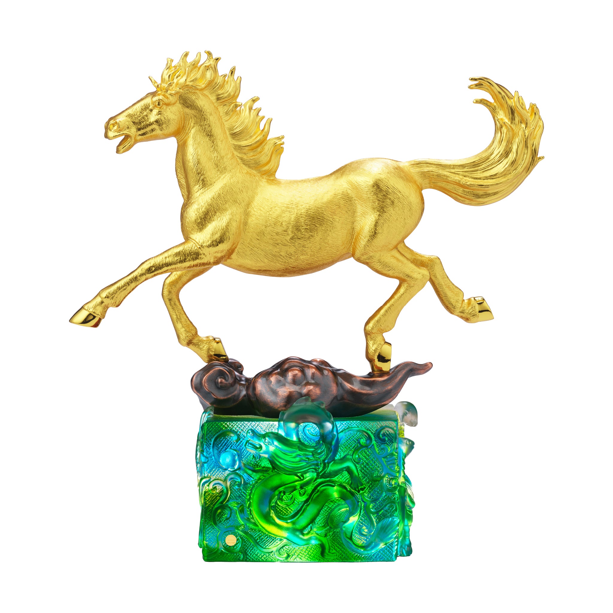 馬　置物 RISIS ライシス シンガポール Concord Horse Sculpture in 24K Gold - RISIS