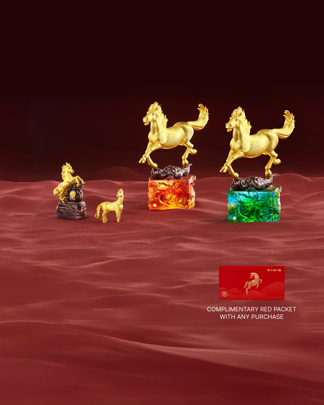 馬　置物 RISIS ライシス シンガポール RISIS Official: Gold-plated Orchids, Jewellery, Gifts & Homeware Shop