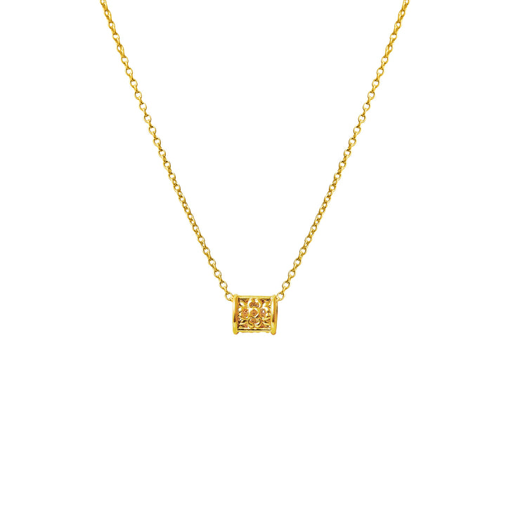 Peranakan Relic - Mosaics Necklace in Gold