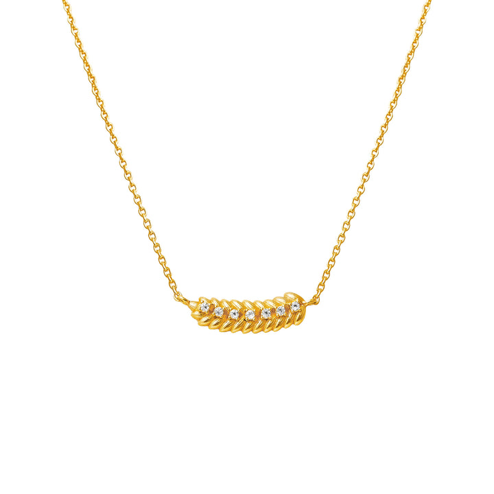 Orya Necklace in Gold with White Topaz