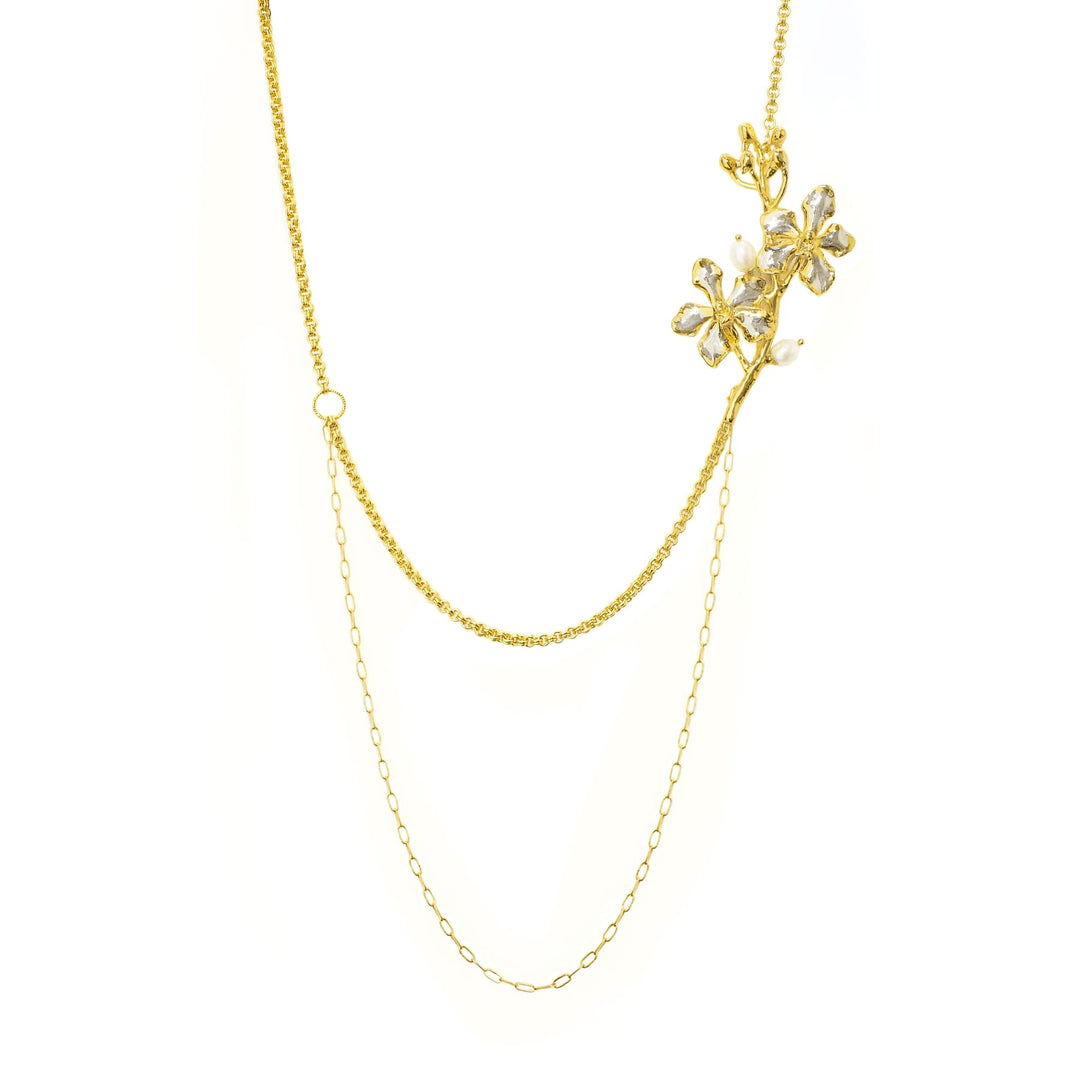 Vanda Symphony Necklace with Pearls - - RISIS