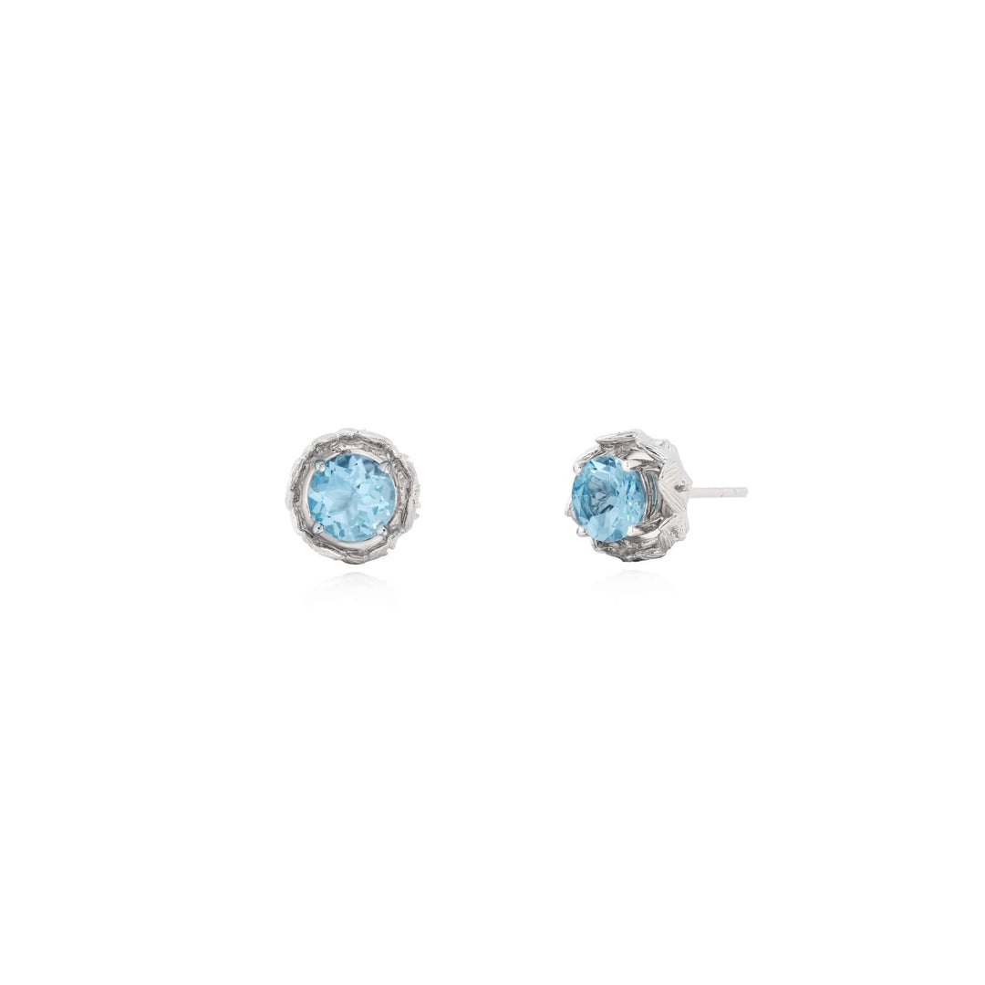 Midori Earrings With Sky Blue Topaz (RH) - - RISIS
