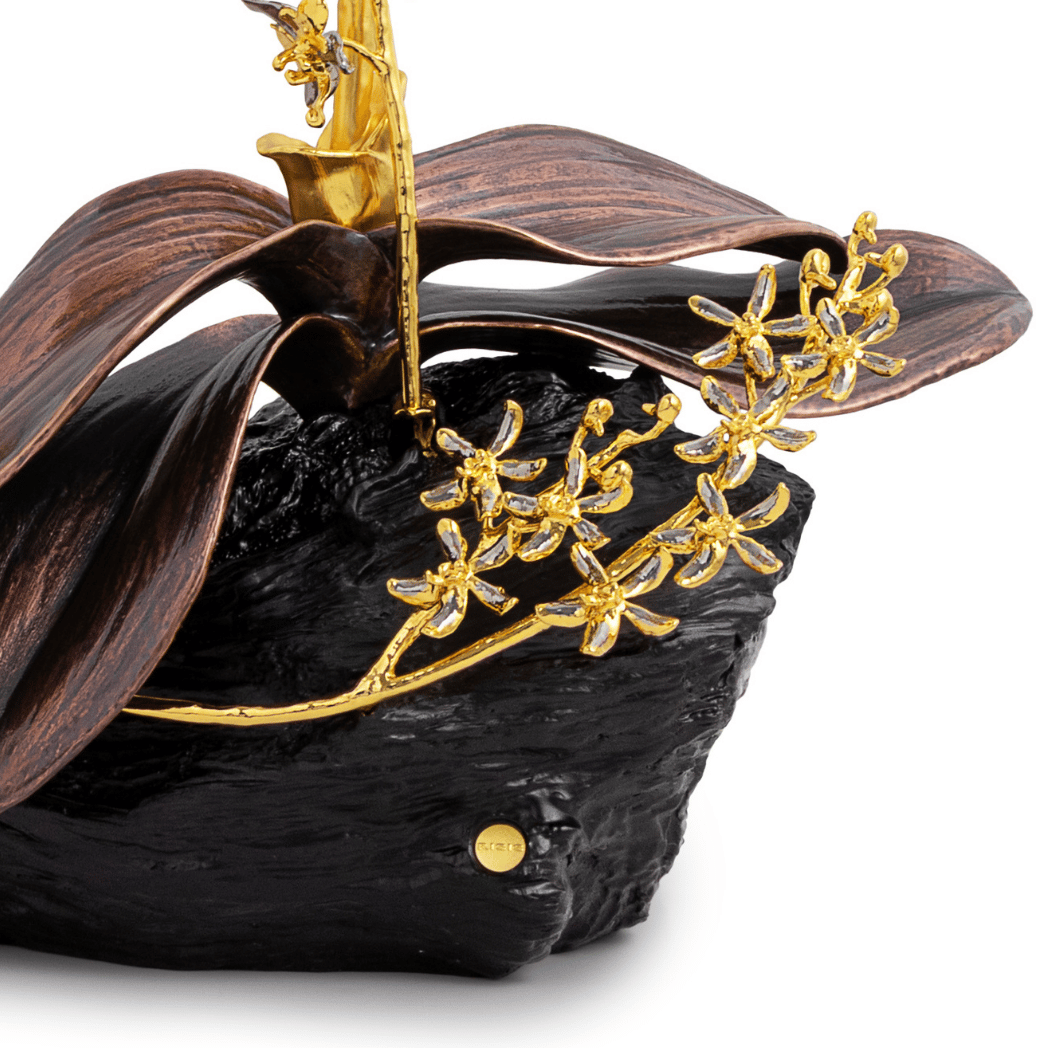 RISISI Renanthanda Sawadi George Neo Orchid in 24K Gold & Palladium
