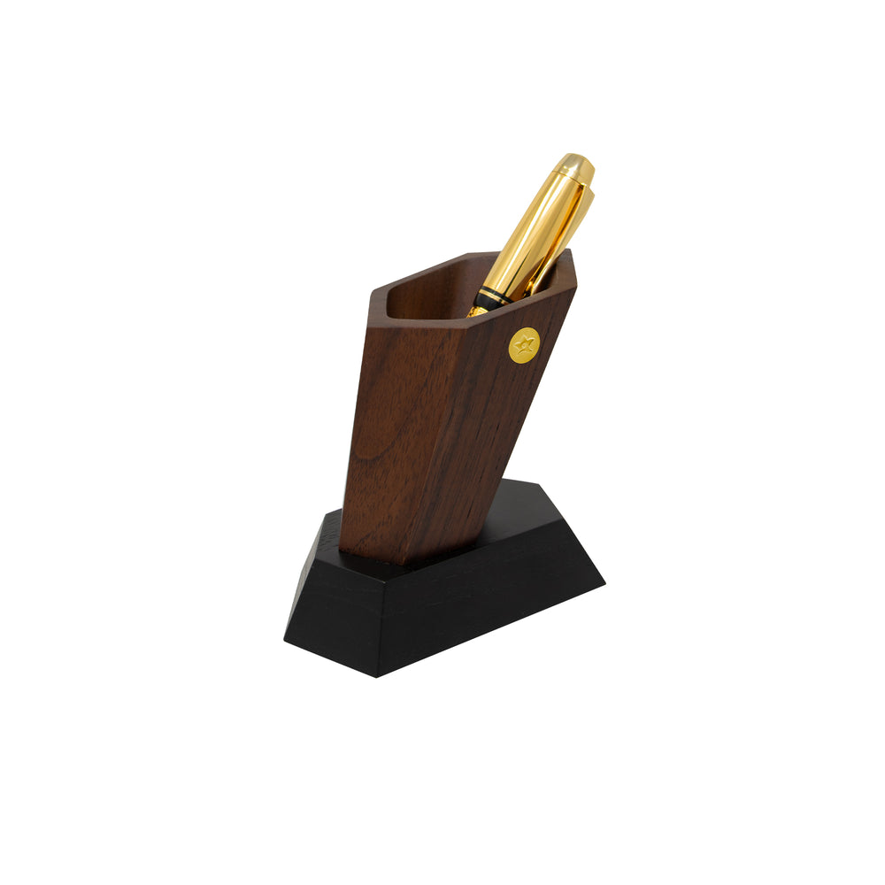 RISIS Wooden Prism Pen Caddy Holder