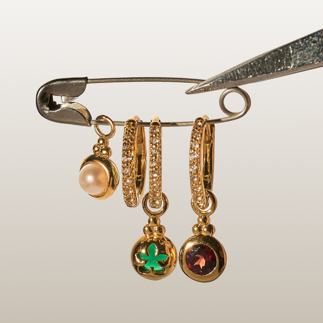 RISIS  925 Sterling Silver encapsulated in 18K Gold with Freshwater Pearl