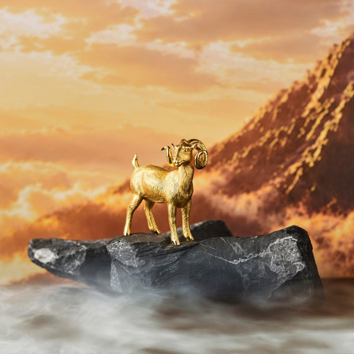 RISIS Joyful Herald Goat in 24K Gold