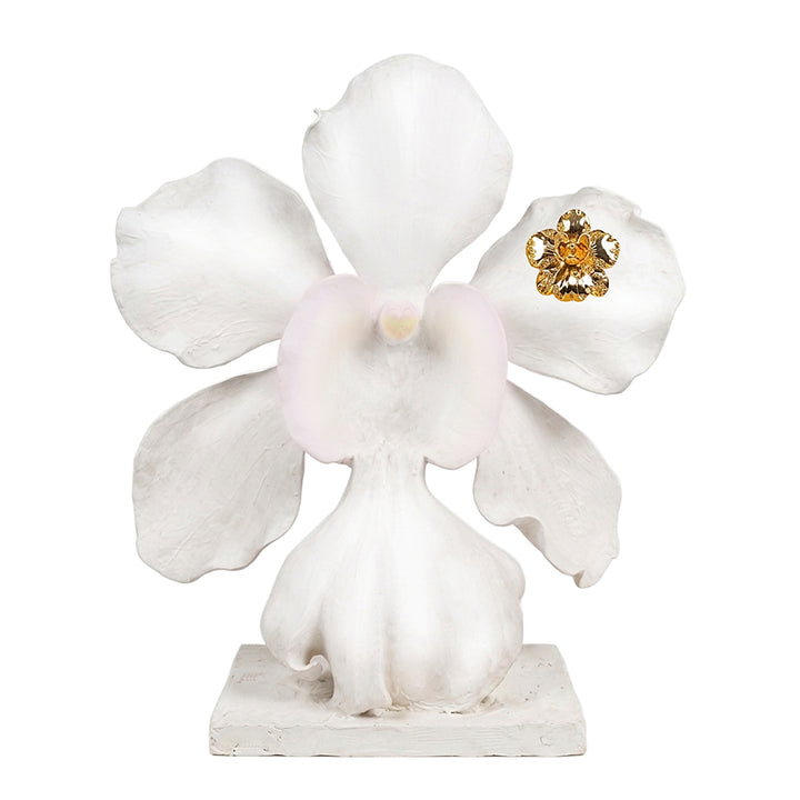 RISIS Orchid Concerto Art Decor - Natural Vanda Miss Joaquim Orchid encapsulated in 24K Swiss Gold and Palladium