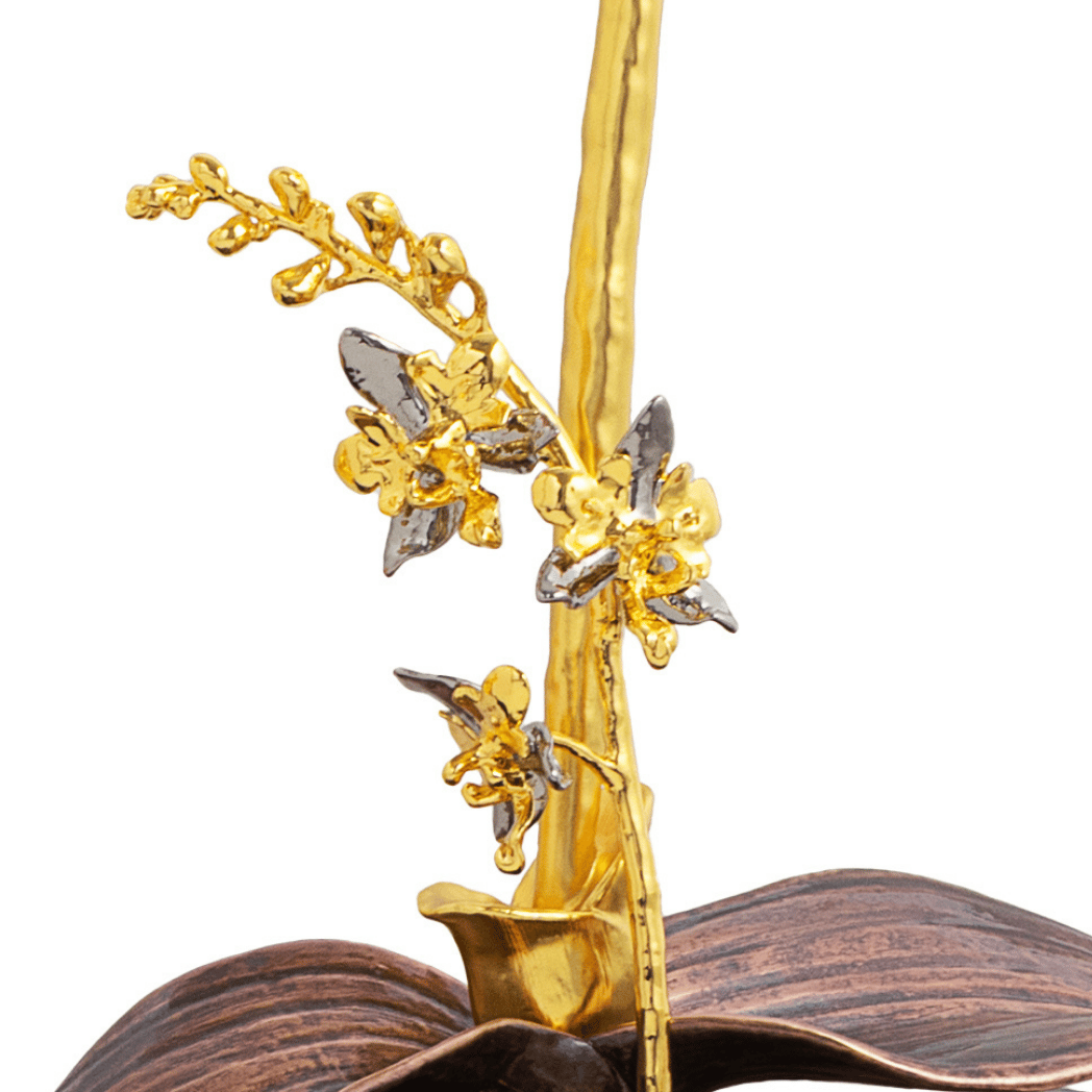 RISIS Phalaenopsis Cross Orchid in 24K Gold & Palladium