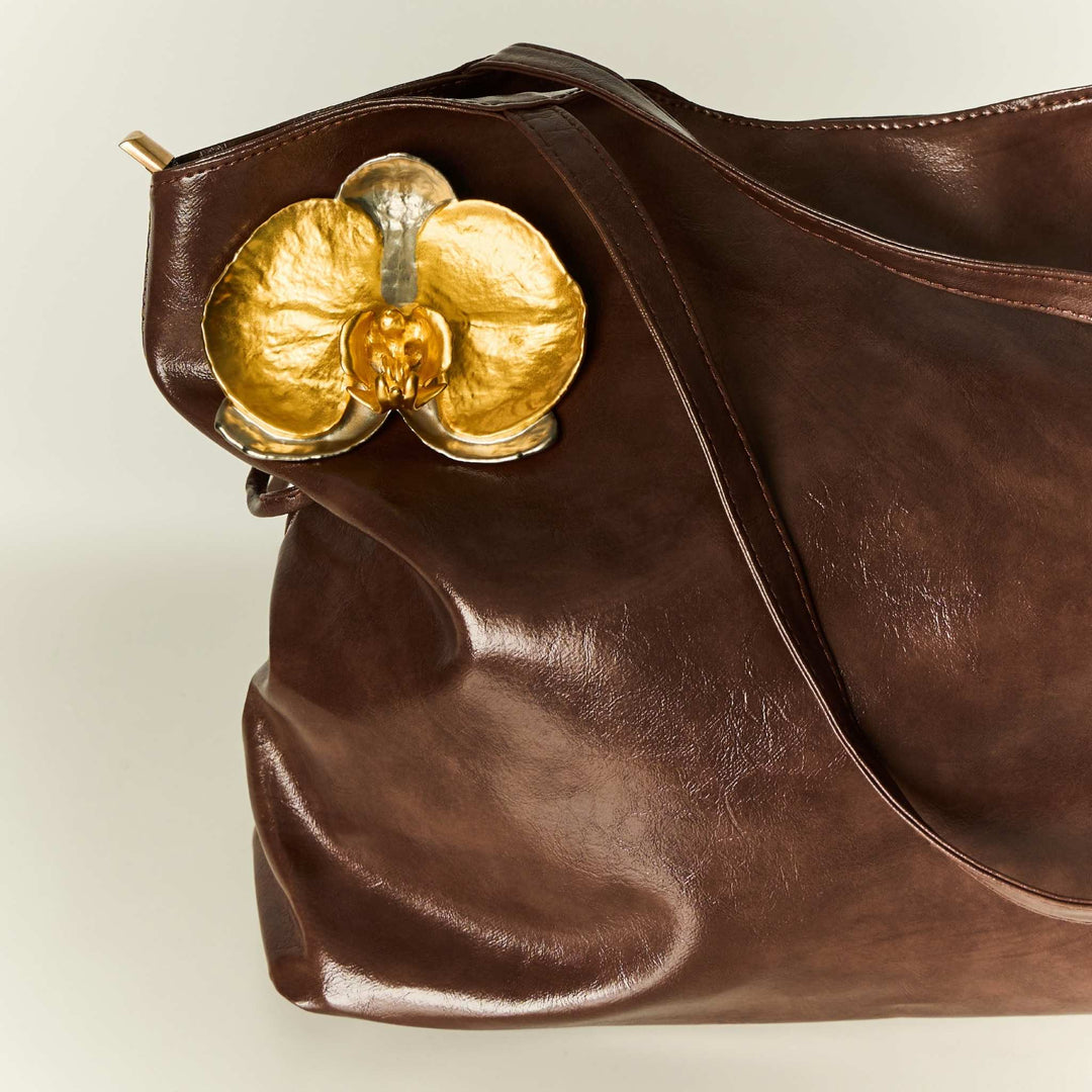 RISIS SG60 Majestic Phalaenopsis Orchid Brooch