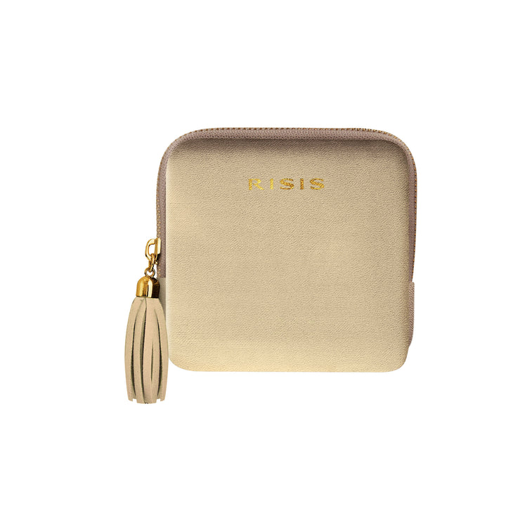 RISIS Velvet Champagne Jewellery Pouch