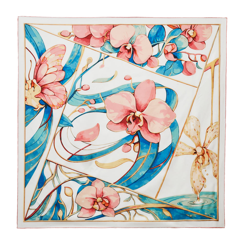 RISIS Orchid Silk Scarf