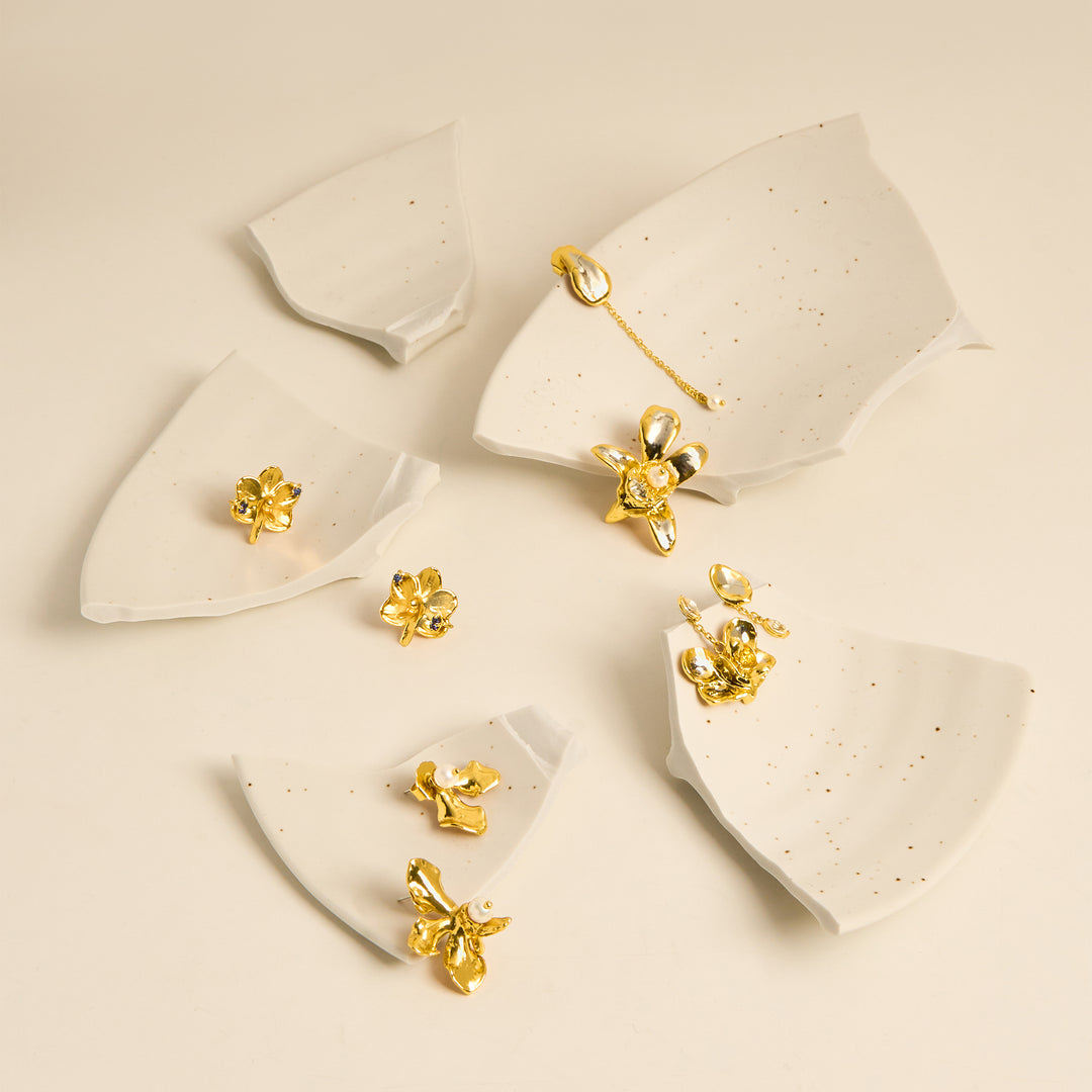 RISIS 24K Gold Orchid Re-Bloom Jewelry Collection