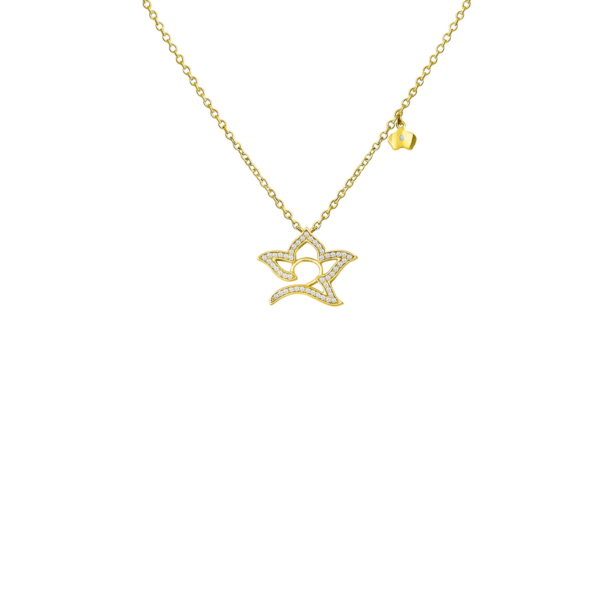 Starry Anise Necklace in Rhodium - RISIS