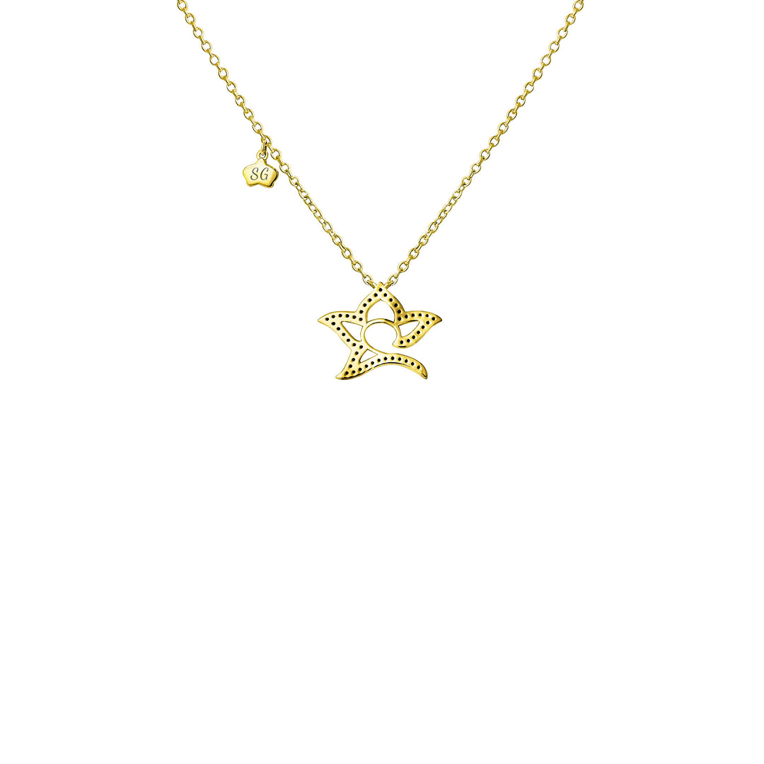 StarBloom Necklace in Gold