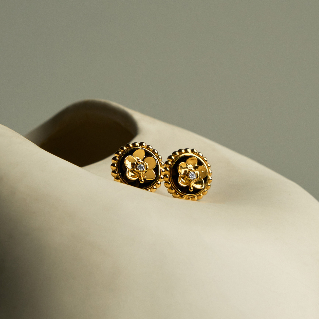 Beaded Ascocenda Earrings (G)