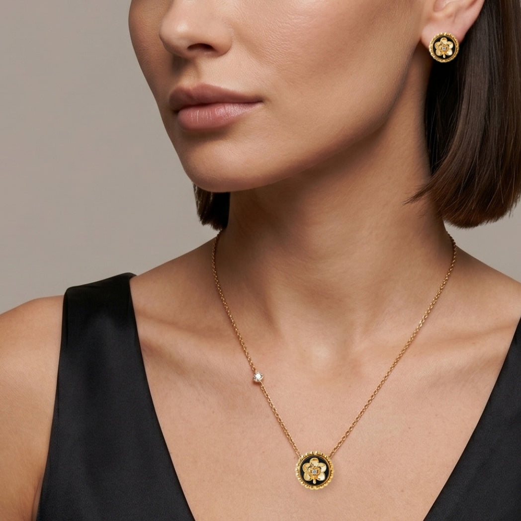 Beaded Ascocenda Earrings (G)