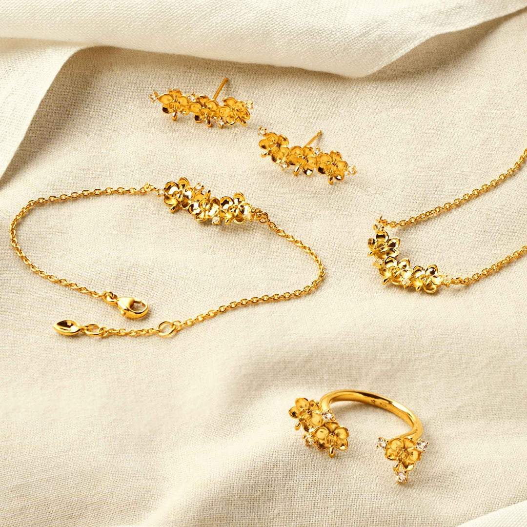 Ascocenda Garden Climber Earrings