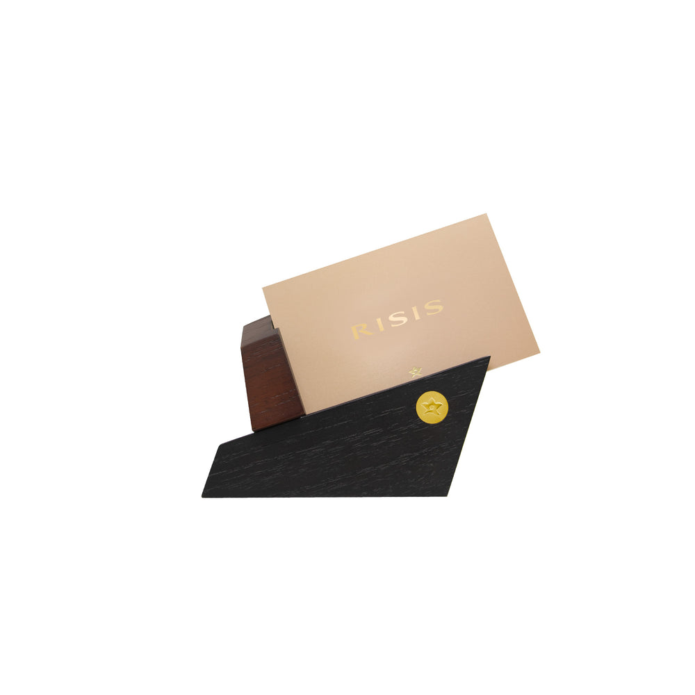 RISIS Wooden Prism Name Card Holder