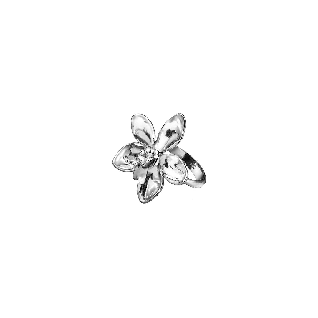 RISIS Aeridovanda Orchid Ring in Palladium Silver