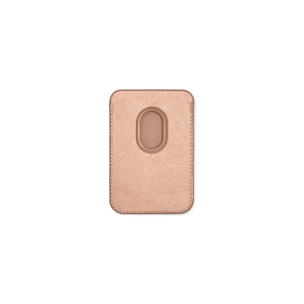 Rose gold magnetic phone case with oval camera cutout