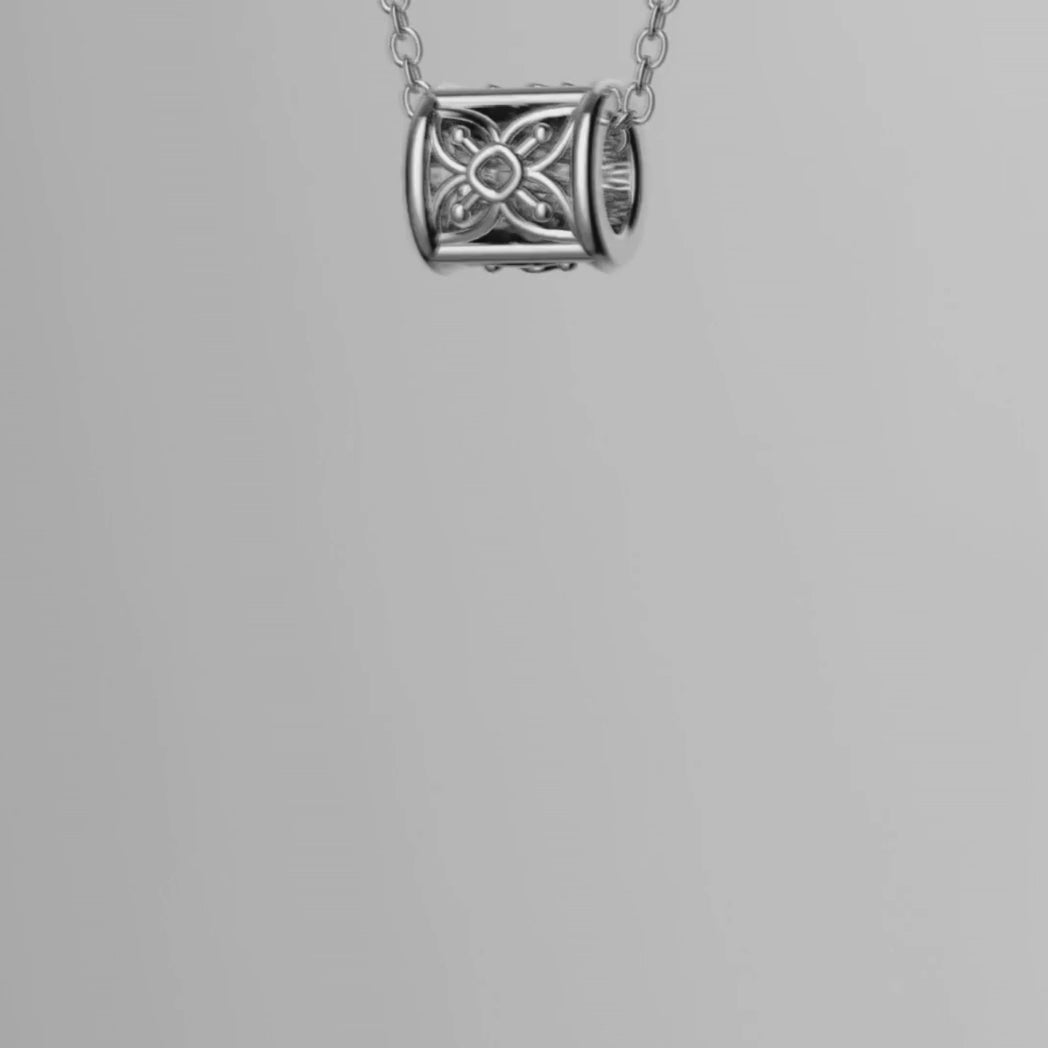 Peranakan Relic - Lattice Necklace in Gold