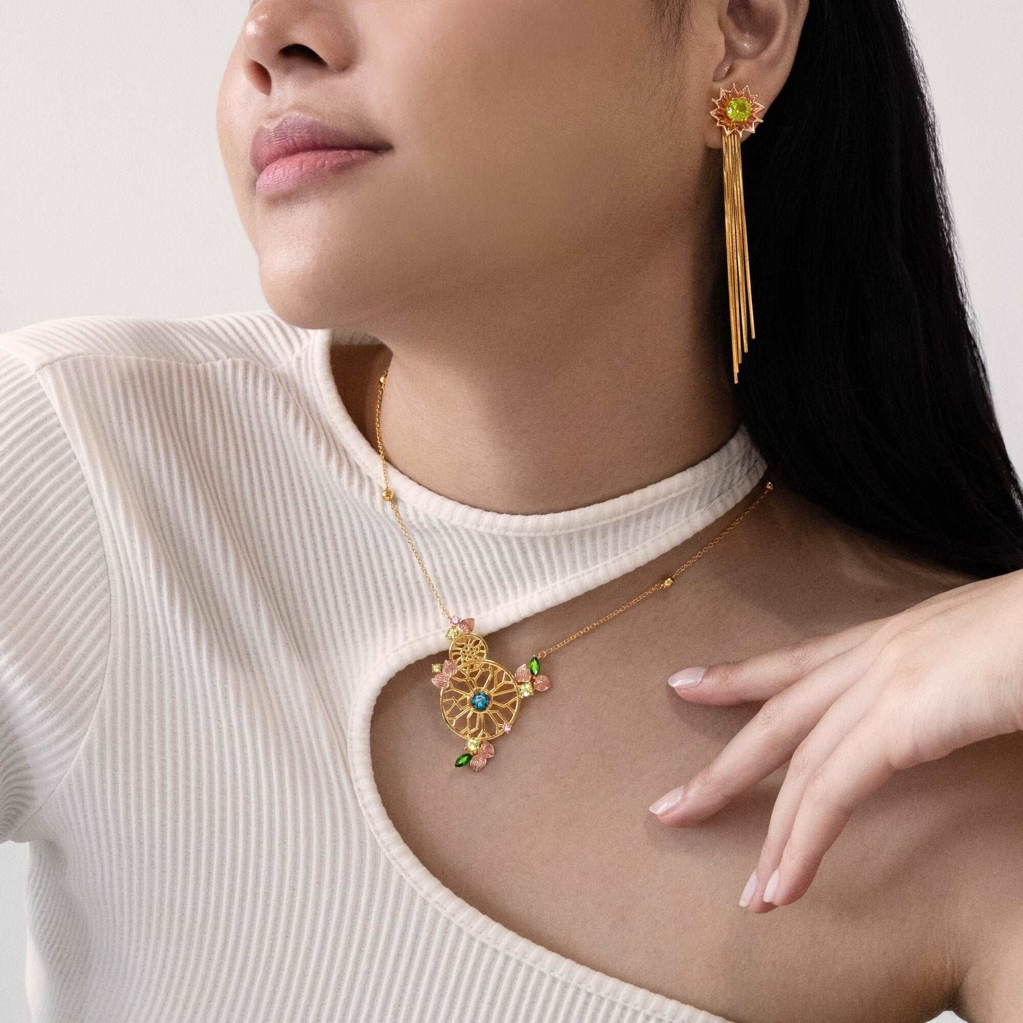 Garden Odyssey Tassel Earrings