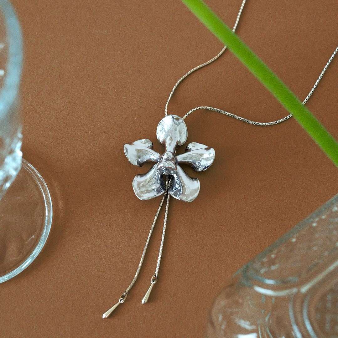 Kagawara Firebird Orchid Slider Necklace (RH) - - RISIS