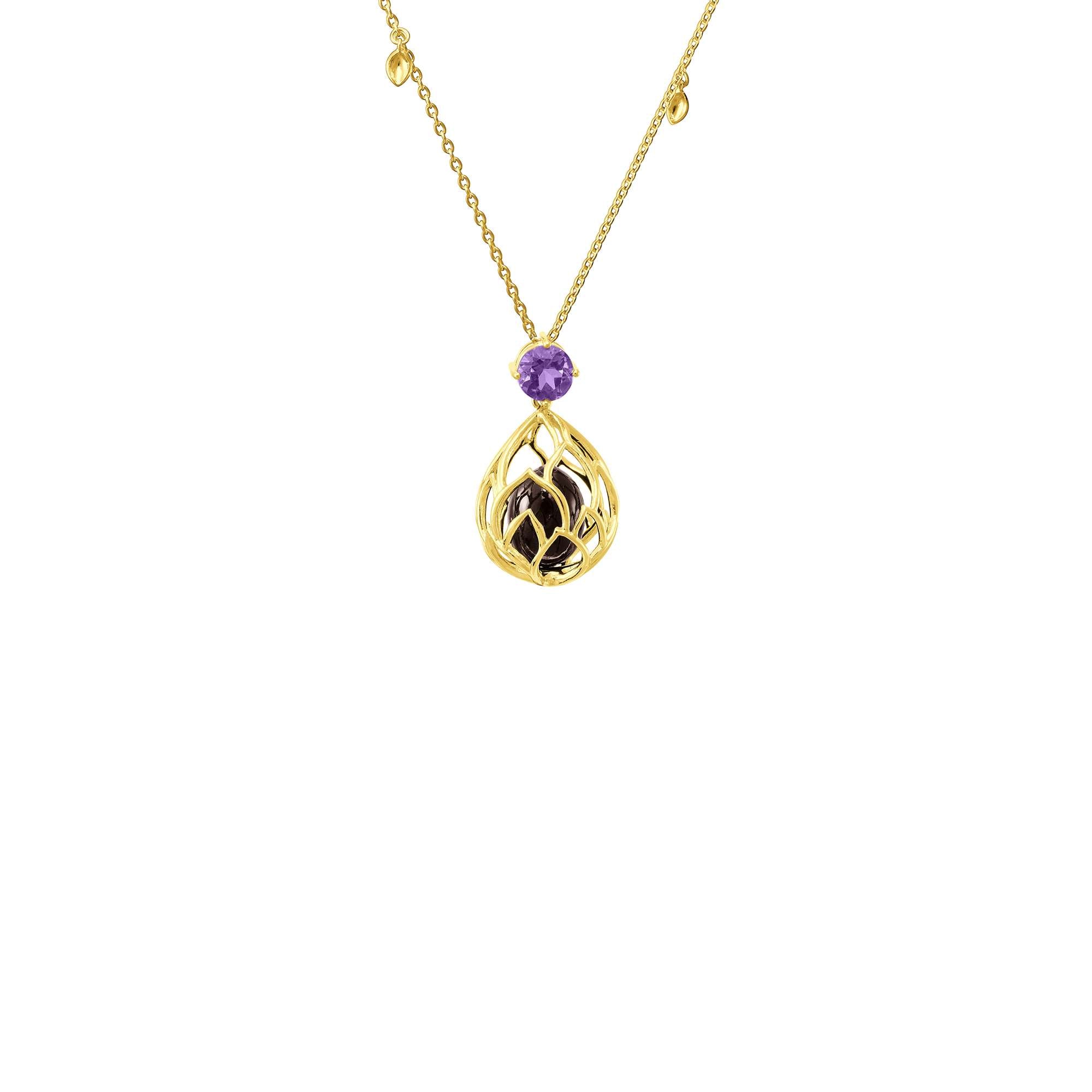 Lotus Seed Long Necklace
