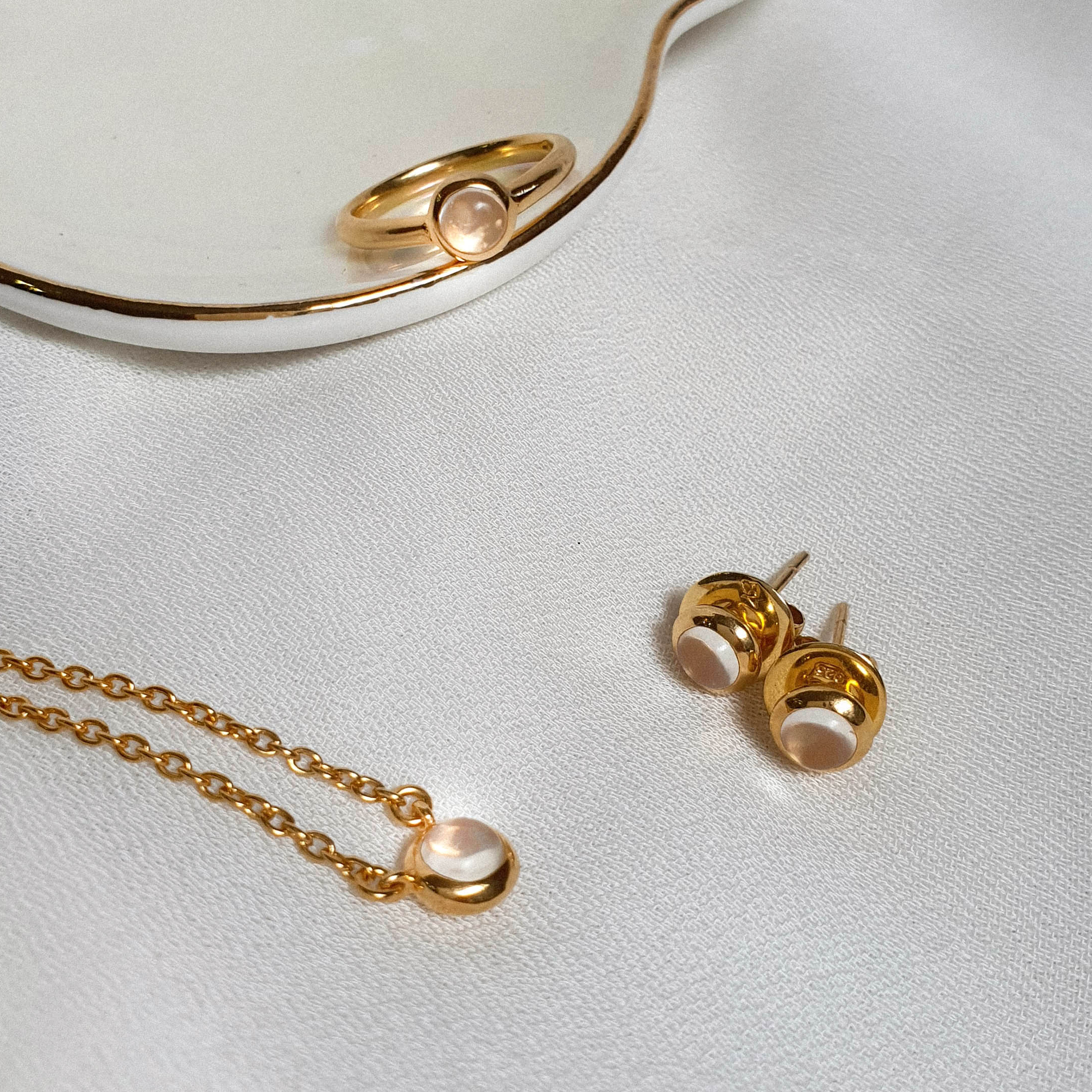 Peranakan Jewel Necklace with Moonstone