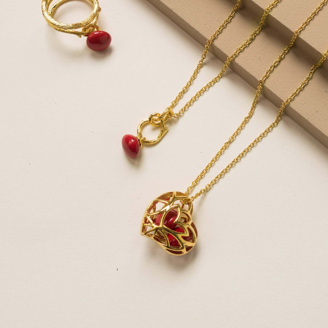 Lotus Heart Saga Seed Necklace (G) - - RISIS