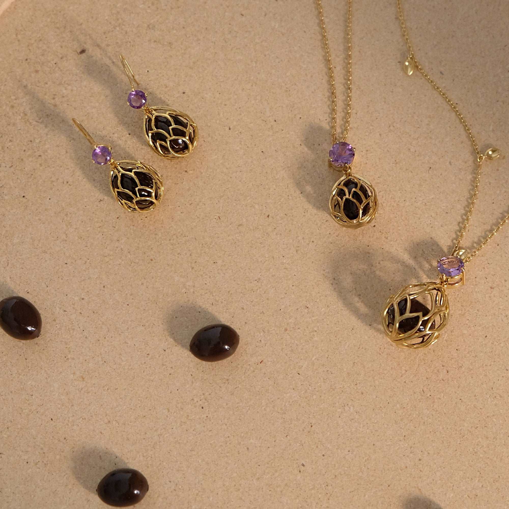 Lotus Seed Long Necklace