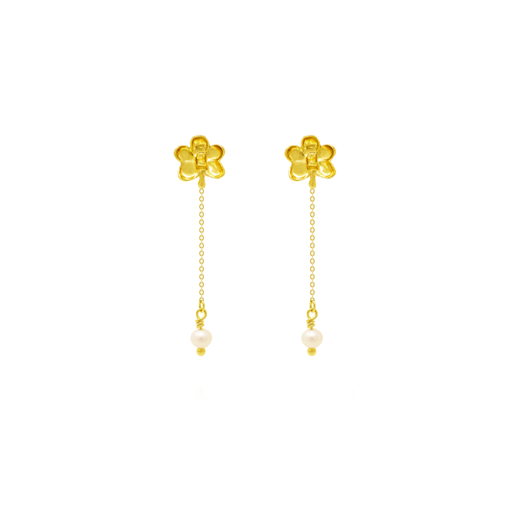 Ascocenda Moments Earrings with Pearls - - RISIS