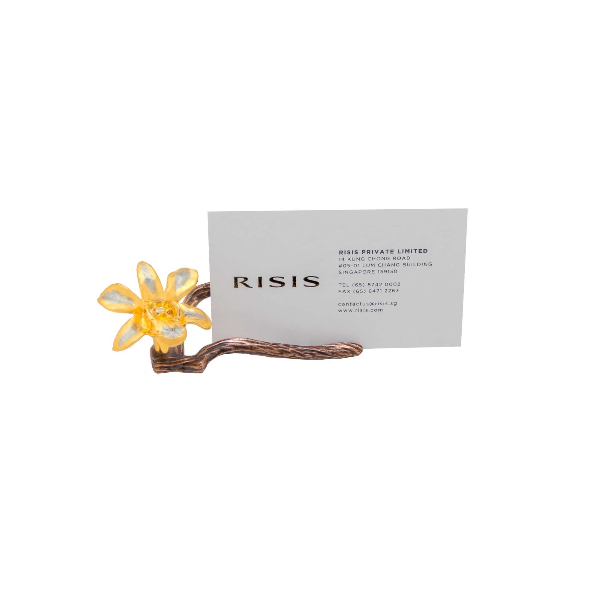 Dendrobium Li Min Eng Orchid Cardholder