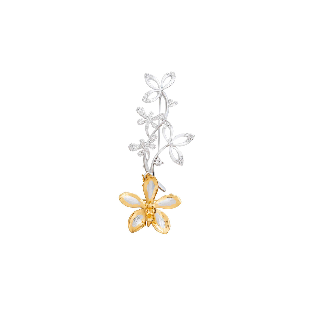 Elegant Aeridovanda Vieng Ping Orchid Brooch (RHG)