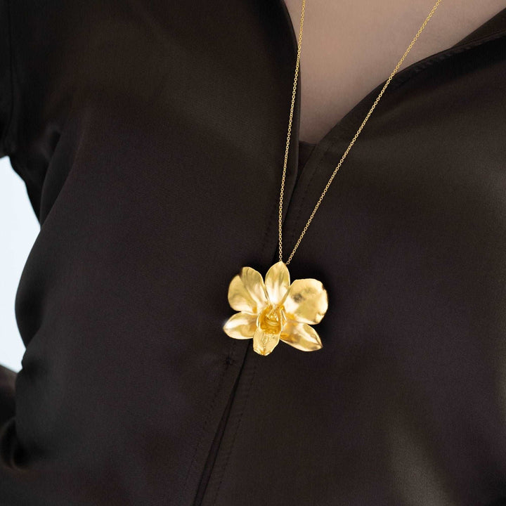 Dendrobium Eleanor Chan Orchid Necklace (G) - - RISIS