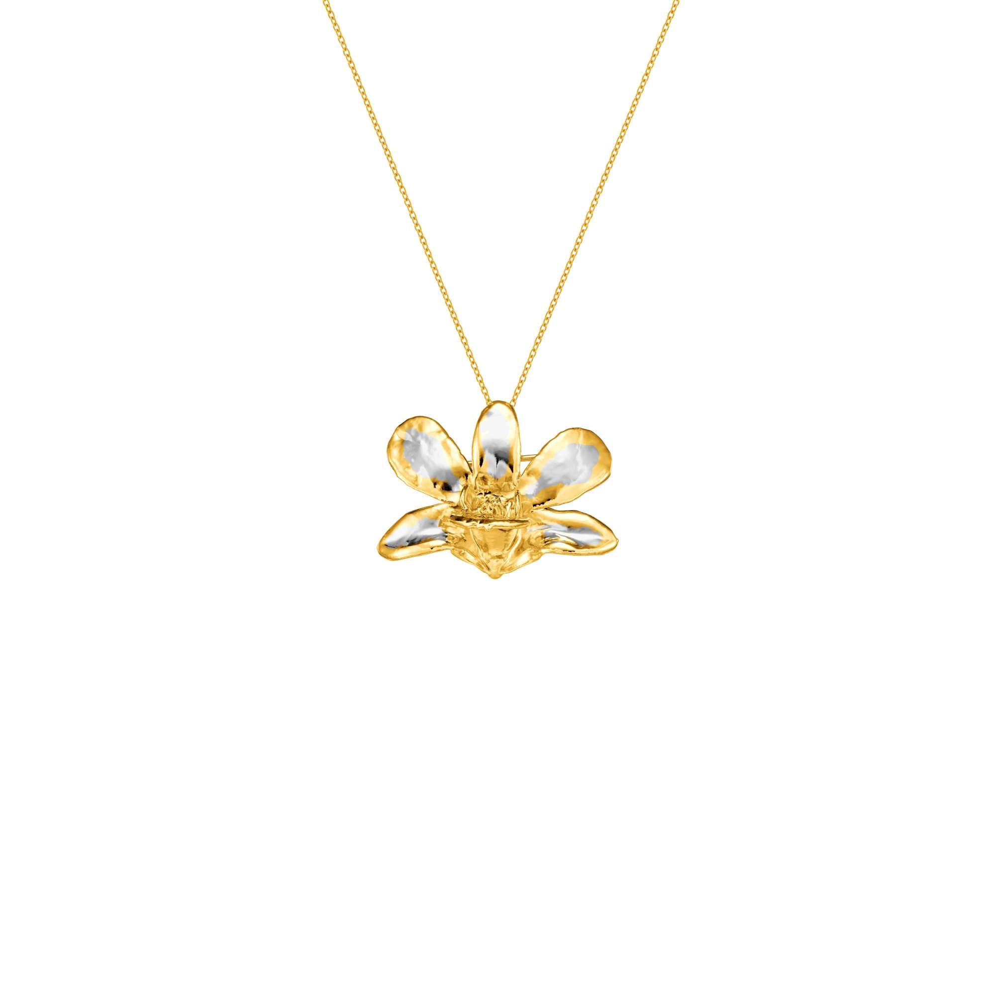 Dendrobium Thong Chai Orchid Necklace (RHG)