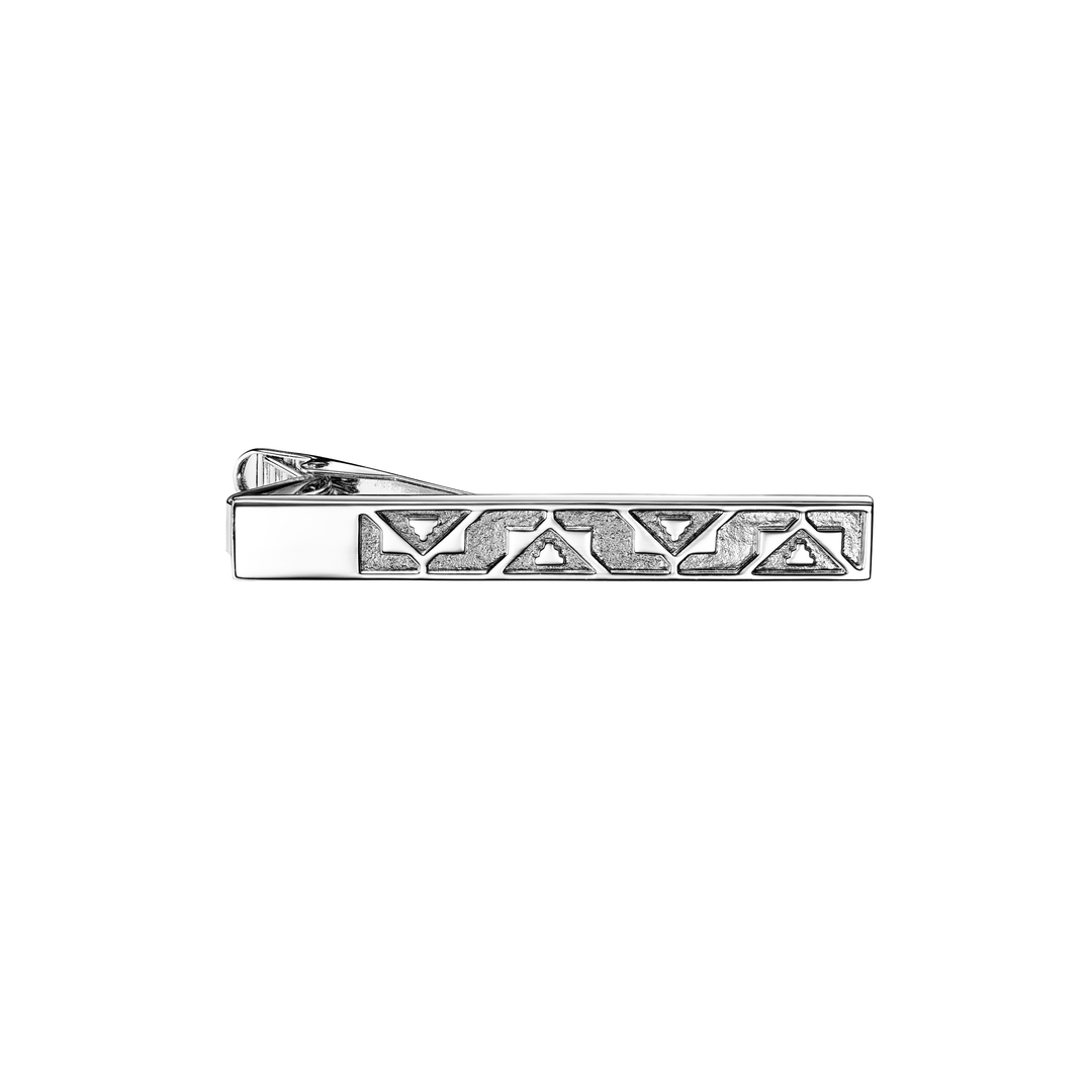 Burberry check engraved tie bar 2025