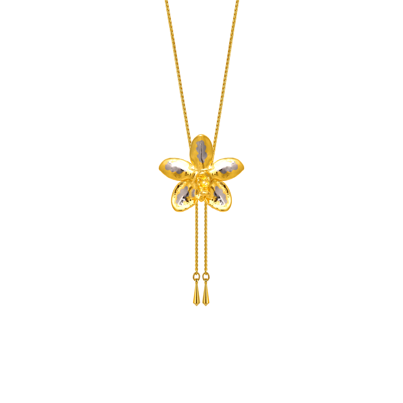 Aeridovanda Vieng Ping Orchid Slider Necklace (PG)