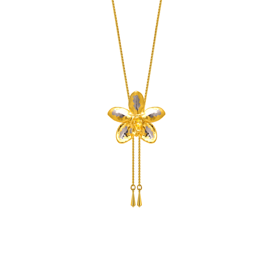 Aeridovanda Vieng Ping Orchid Slider Necklace (PG)