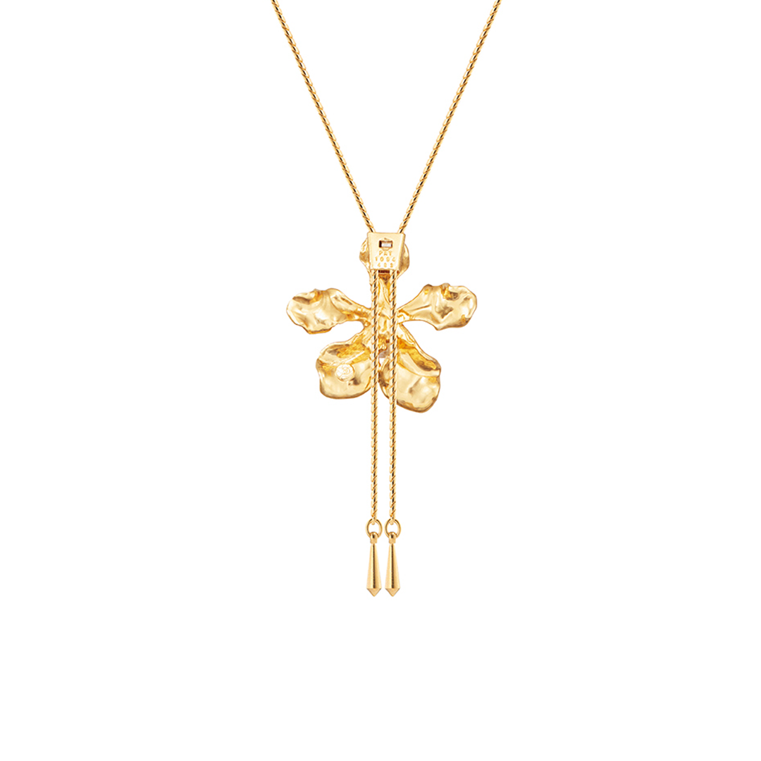 Vanda Wee Kim Lian Orchid Slider Necklace (PG)