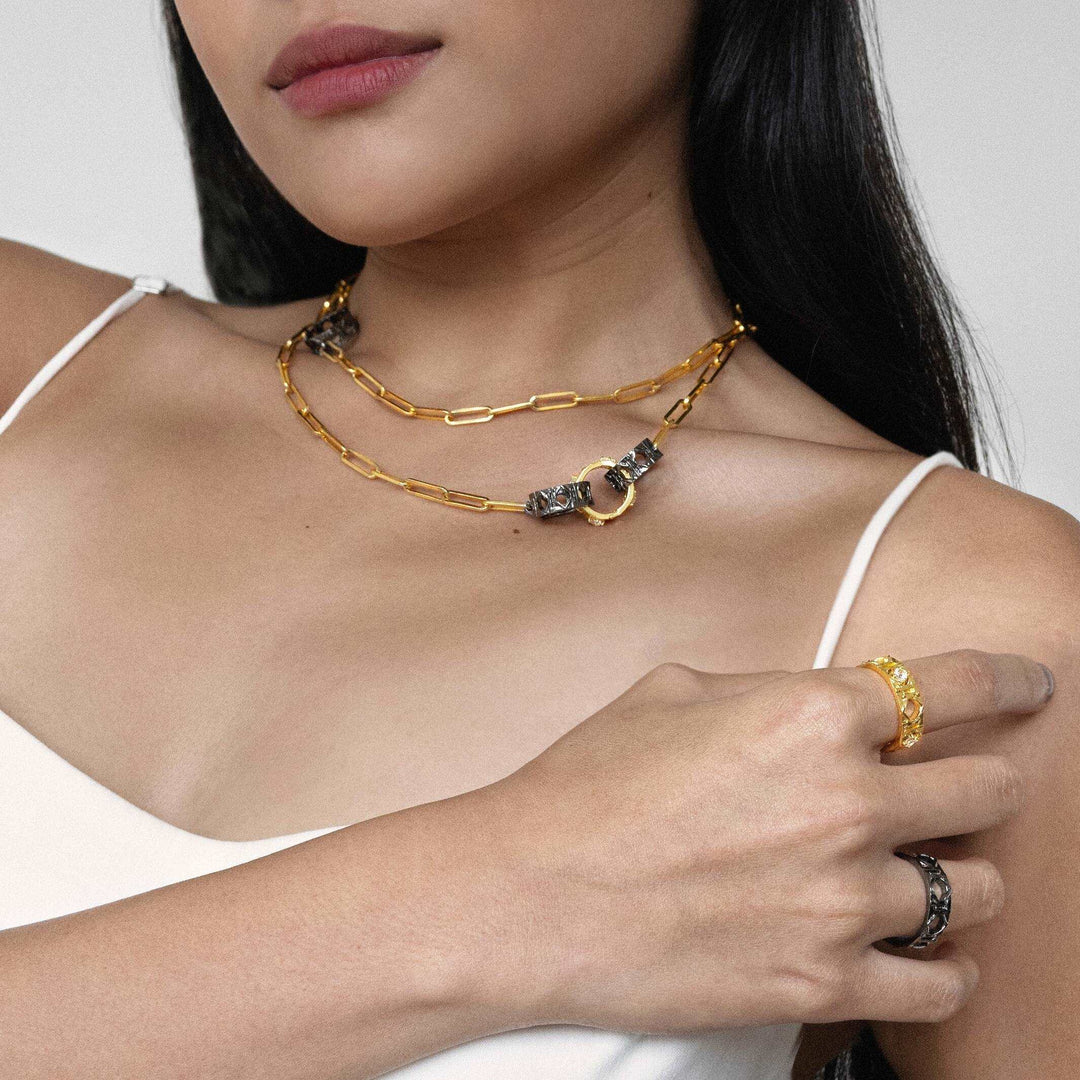Entwined Rattan Necklace - - RISIS
